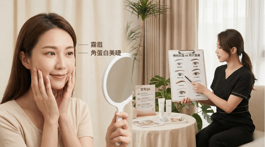 半永久定妝的演變史：從傳統紋眉到韓式霧眉，妳該如何選擇？